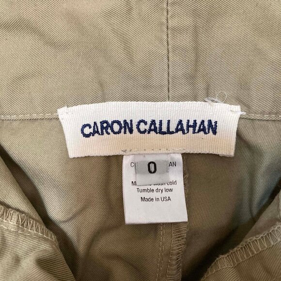 Caron Callahan Timothy Pant Size 0 in Khaki - Picture 2 of 4